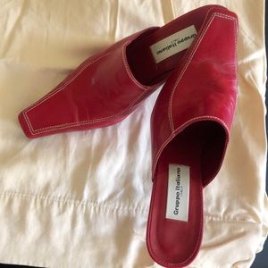 Gruppo Italiano Red mule heel